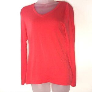 Eddie Bauer Orange T-shirt Women's Medium